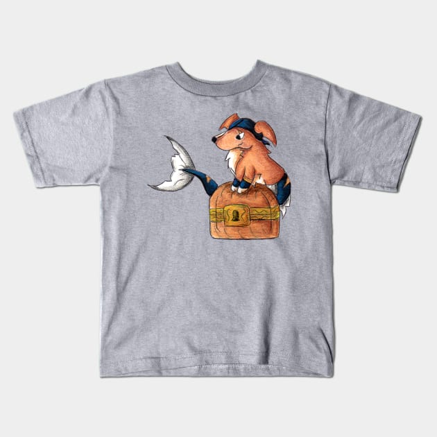 Treasure Retriever Kids T-Shirt by KristenOKeefeArt